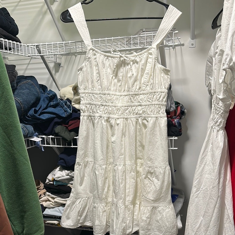 Martine White Gathered Top